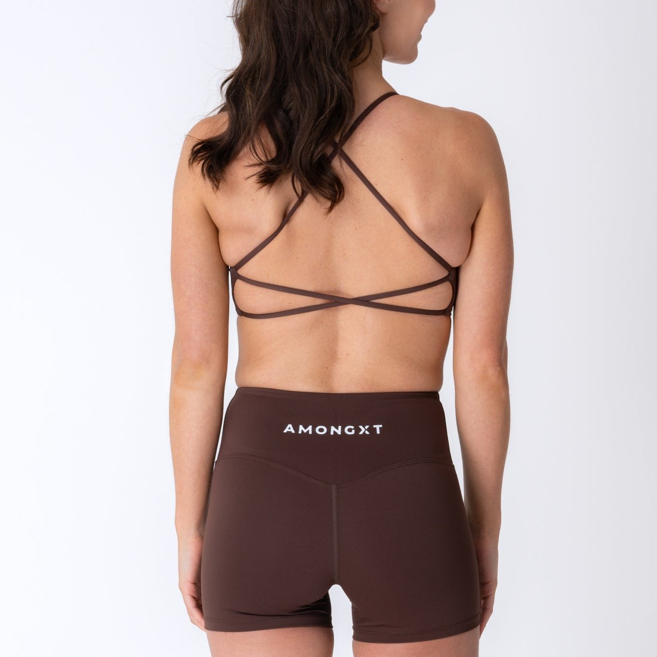 AMONGXT Twist Sports Bra - Mocha