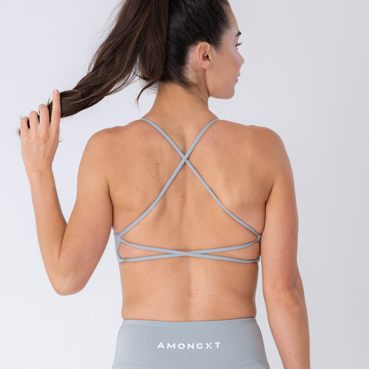 AMONGXT Twist Sports Bra - Ash